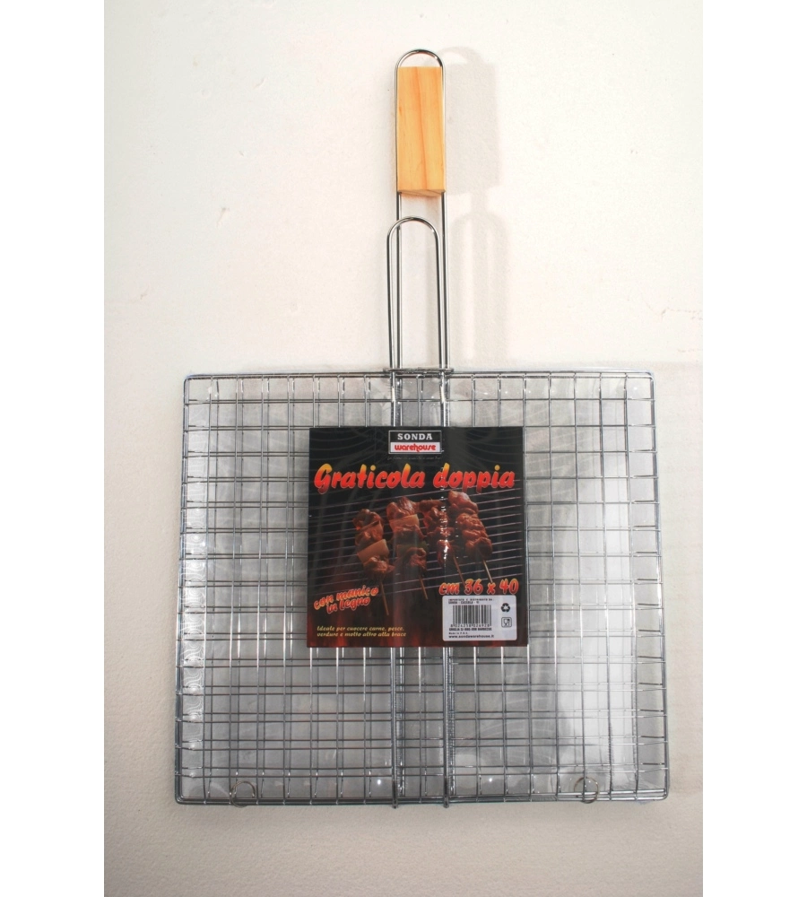 Griglia per barbecue in acciaio 40x35x66 cm